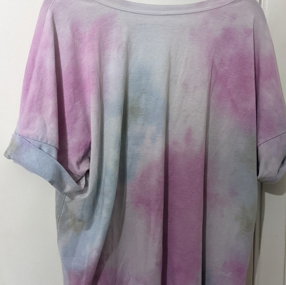 Tie dye purple and blue t-shirt - Picture 3 of 3